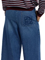 LOEWE x Paula's Ibiza Drawstring Cropped Jeans