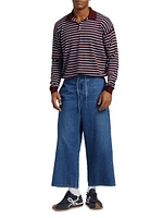 LOEWE x Paula's Ibiza Drawstring Cropped Jeans