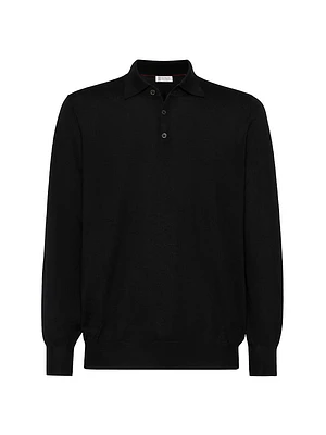 Lightweight Knit Polo Shirt