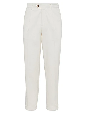 Garment Dyed Leisure Fit Trousers