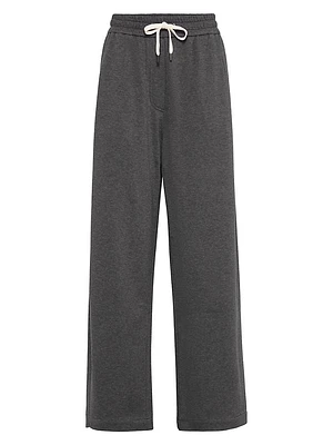 Techno Cotton Piqué Track Trousers