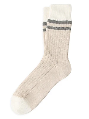 Cotton Socks with Stripes