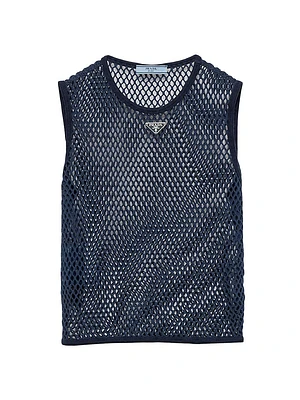 Cotton Mesh Top
