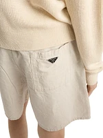 Chambray Bermuda Shorts