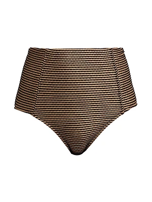 Zahara Striped Bikini Bottom