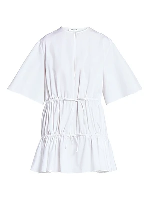 Ruffle Cotton Minidress