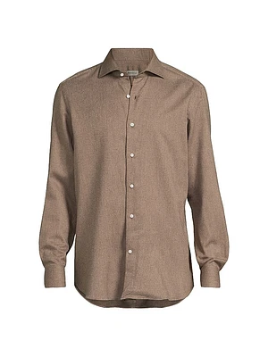 Classic Cotton Button-Front Shirt