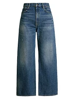 High-Rise Wide-Leg Crop Jeans