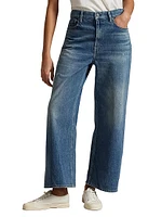 High-Rise Wide-Leg Crop Jeans