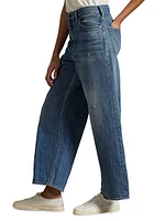 High-Rise Wide-Leg Crop Jeans