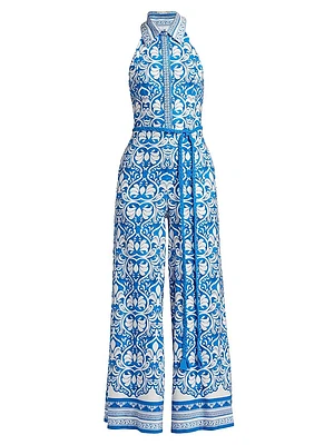 Alara Linen-Blend Wide Leg Jumpsuit