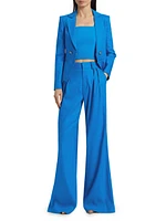 Eric Linen-Blend Pleated Pants