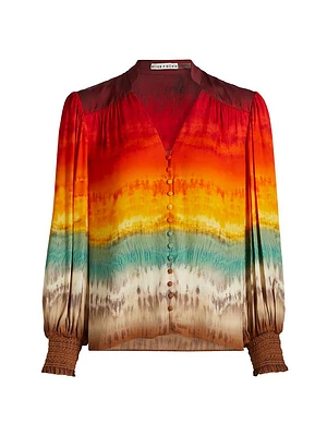 Serena Tie-Dye Blouson Top