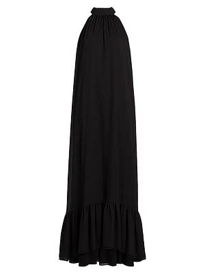 Jovie Ruffled Halter Maxi Dress