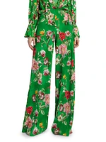 Athena Floral Wide-Leg Pants