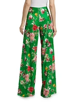 Athena Floral Wide-Leg Pants