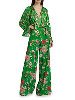 Athena Floral Wide-Leg Pants