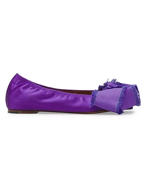 Ballerina Flats with Satin Bow