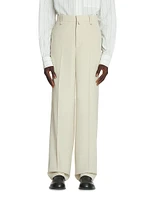 Loose Fit Wool-Blend Pants