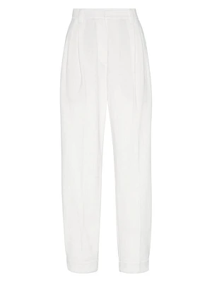 Techno Cotton Piqué Sartorial Baggy Trousers