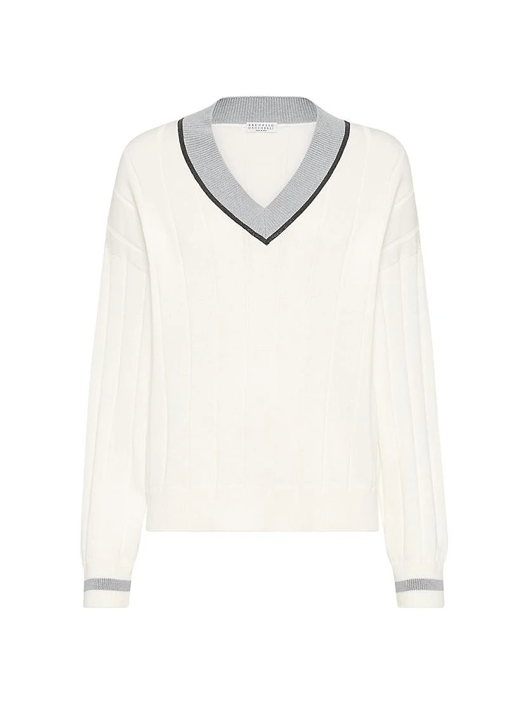 Cotton Flat Rib Sweater