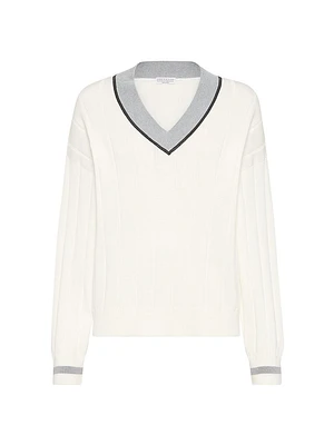 Cotton Flat Rib Sweater