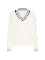 Cotton Flat Rib Sweater