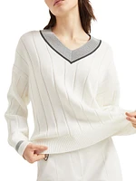 Cotton Flat Rib Sweater