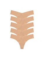Microfiber 5-Pack Thong Set