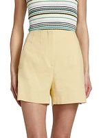 Brit Tailored Linen-Blend Shorts