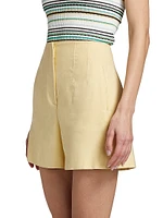 Brit Tailored Linen-Blend Shorts
