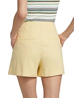 Brit Tailored Linen-Blend Shorts