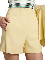 Brit Tailored Linen-Blend Shorts