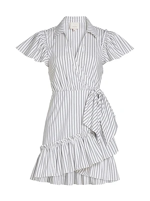 Lila Striped Tie-Waist Minidress