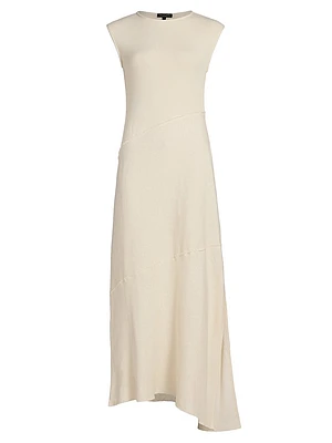 Lina Cotton-Blend Knit Maxi Dress