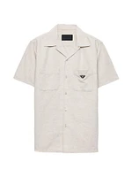 Short-Sleeved Chambray Shirt