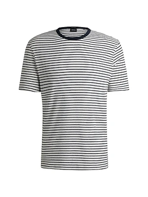 Regular-Fit T-Shirt Cotton and Linen
