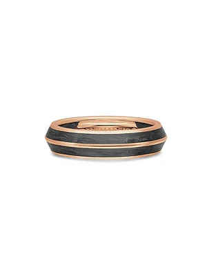 Knife Edge Band Ring 18K Rose Gold