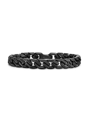 Curb Chain Angular Link Bracelet Titanium