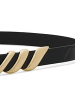 Mélodie Ribbon Leather Belt