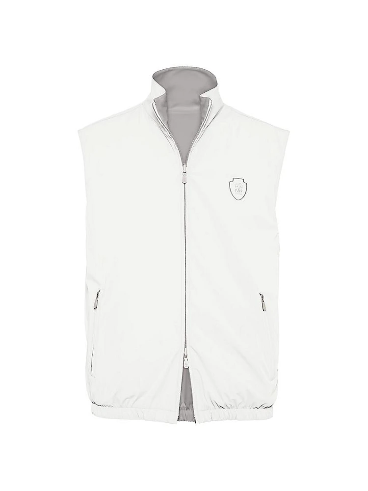 Bonded Nylon Reversible Vest with Logo