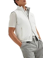 Bonded Nylon Reversible Vest with Logo