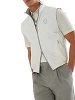 Bonded Nylon Reversible Vest with Logo