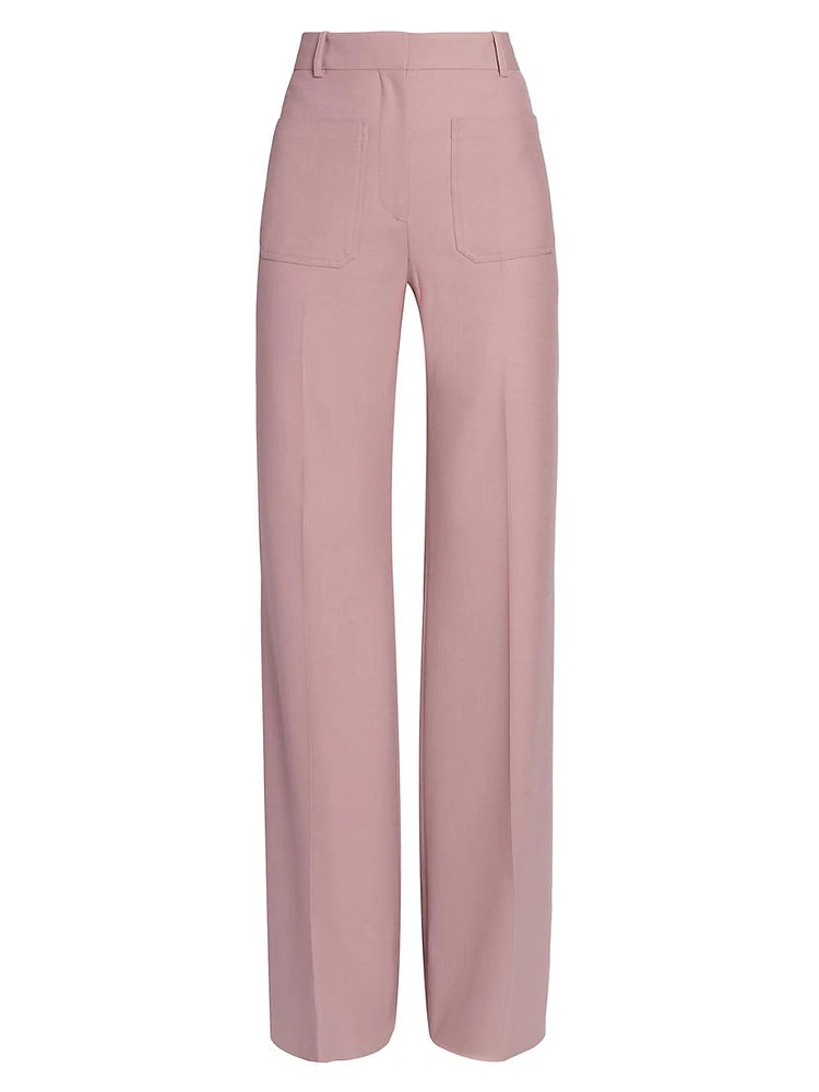 Alina Straight-Leg Trousers