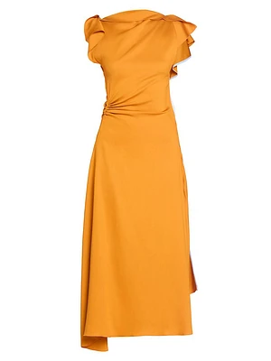 Draped Jersey Maxi Dress