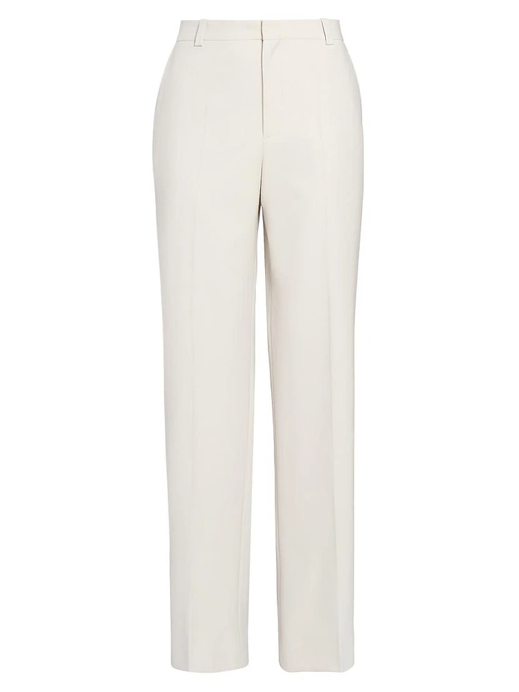 Classic Cotton Straight-Leg Trousers