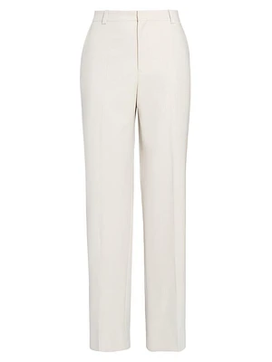 Classic Cotton Straight-Leg Trousers