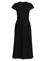 Day Twist-Front Midi-Dress