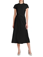 Day Twist-Front Midi-Dress