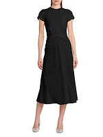 Day Twist-Front Midi-Dress